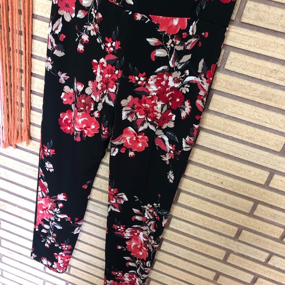 Floral Pull-On Pants - Size 8 - NEW - Frank Lyman - Floral Leggings - Casual - Picture 8 of 8